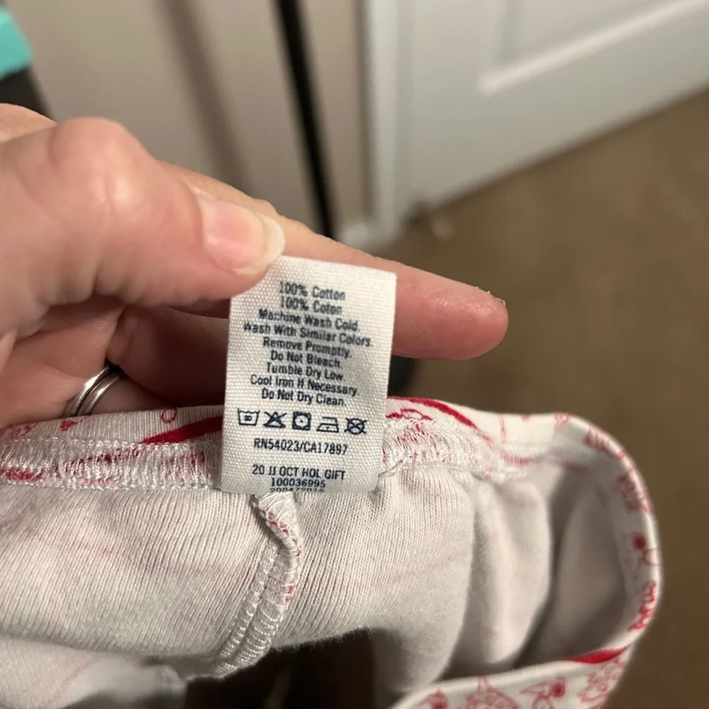 Janie and Jack Kids Snoopy Peanuts PJs Red White Size 3